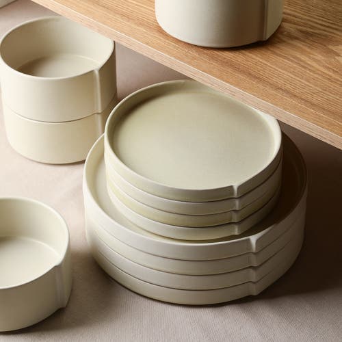 Stone Lain Bao Stoneware 12-piece Dinnerware Set In Neutral