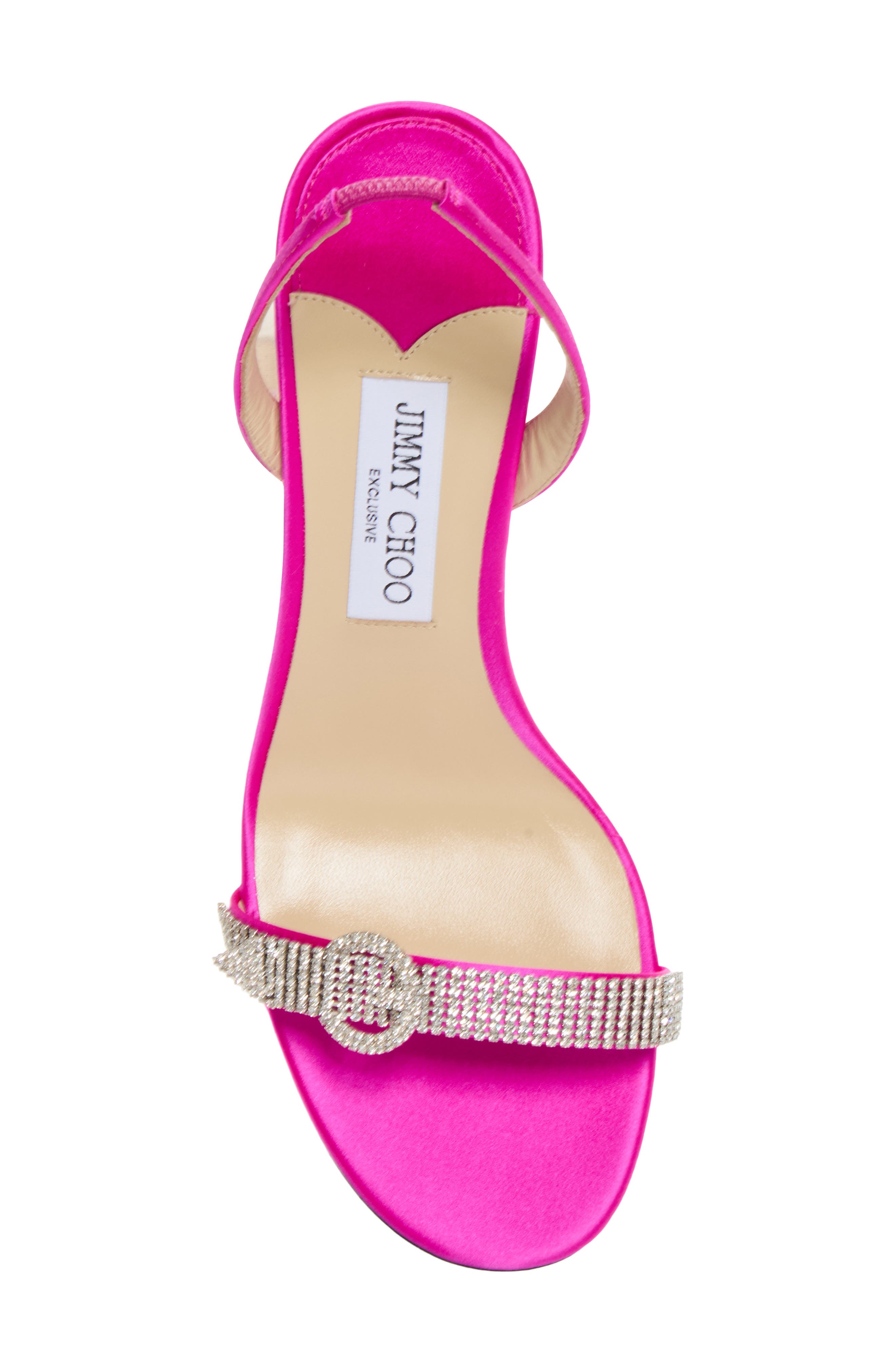 Jenn Crystal Slingback Sandal (Nordstrom Exclusive), Alternate, color, FUCHSIA/ CRYSTAL