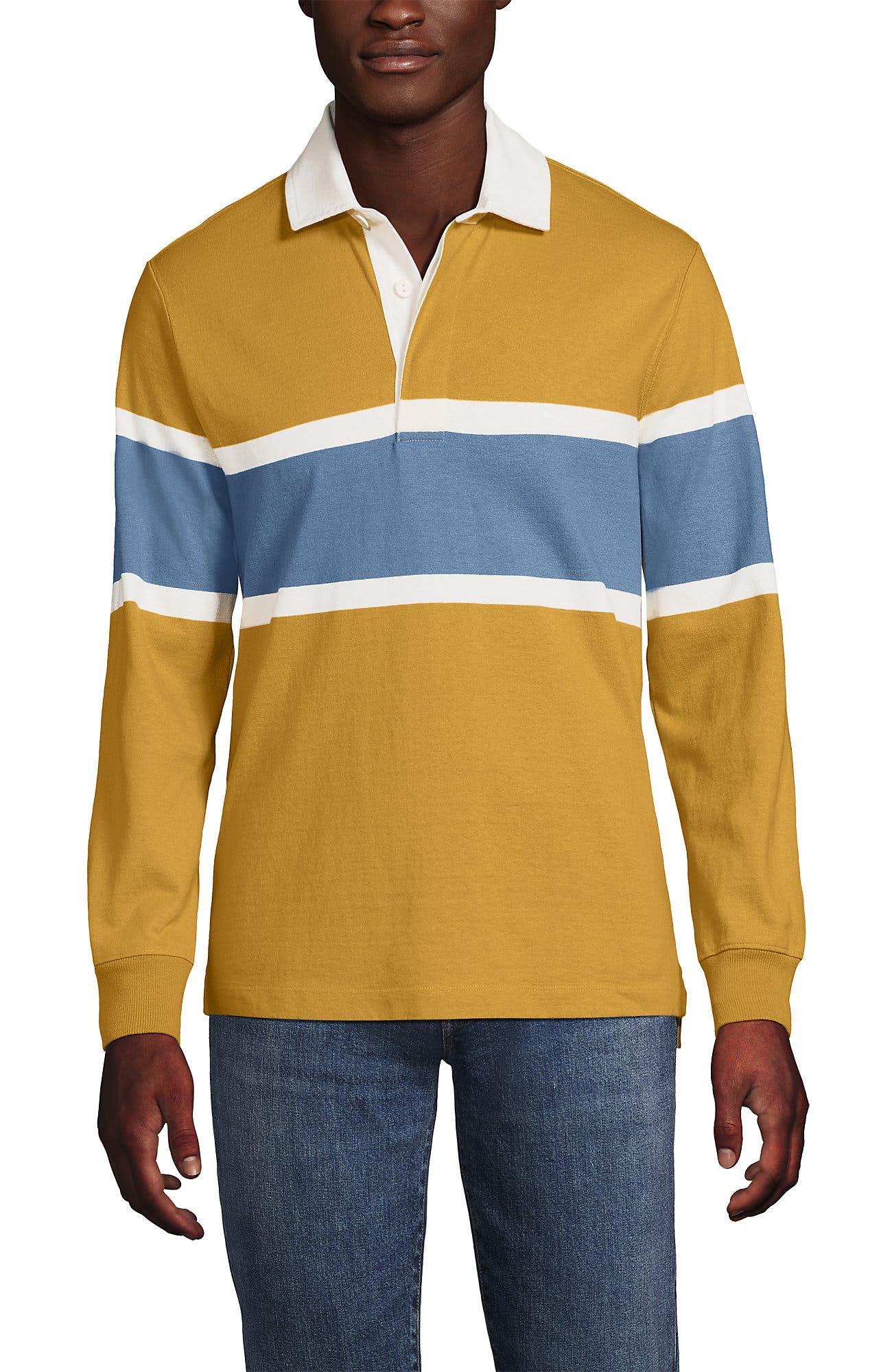 Dijon Gold/Blue Stripe