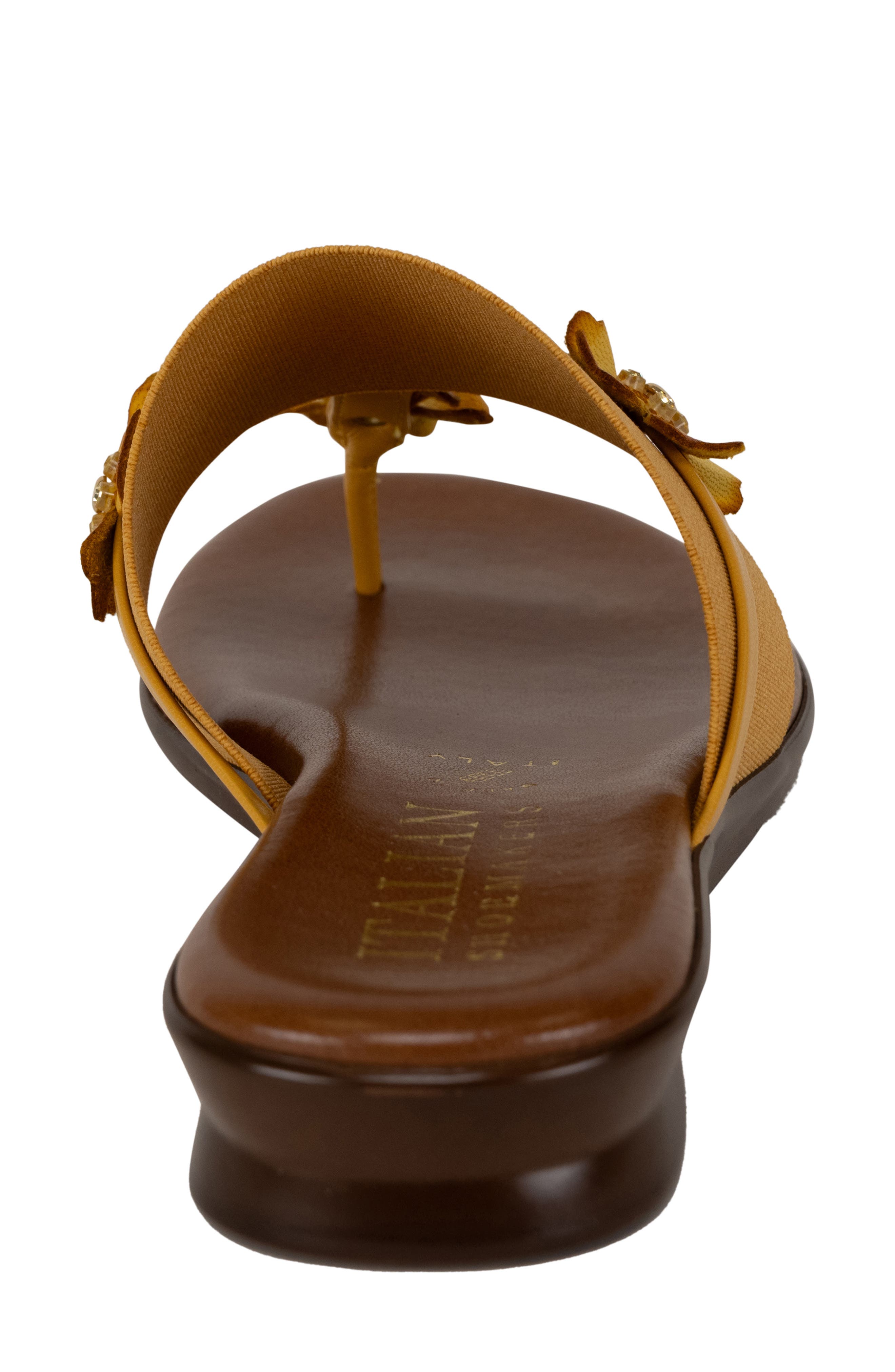 ITALIAN SHOEMAKERS Ayelen Flower Sandal, Alternate, color, Mustard