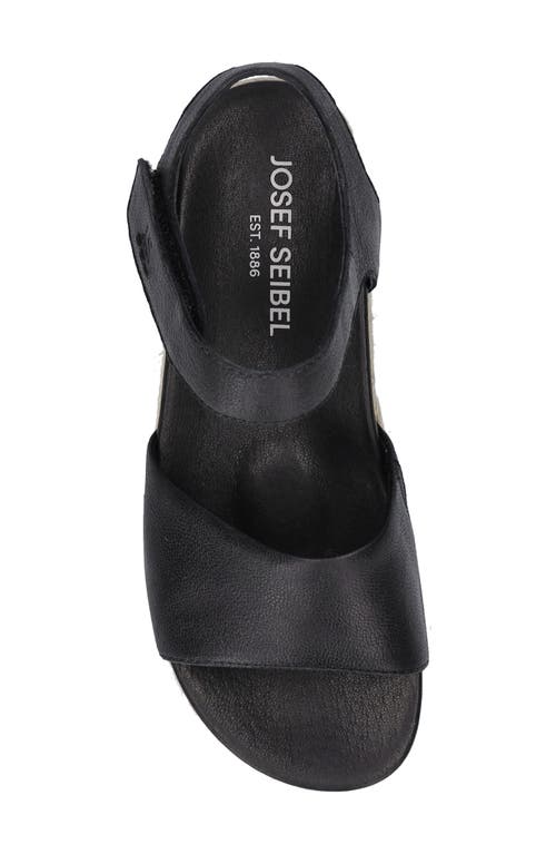Josef Seibel Miranda Espadrille Wedge Sandal In Black