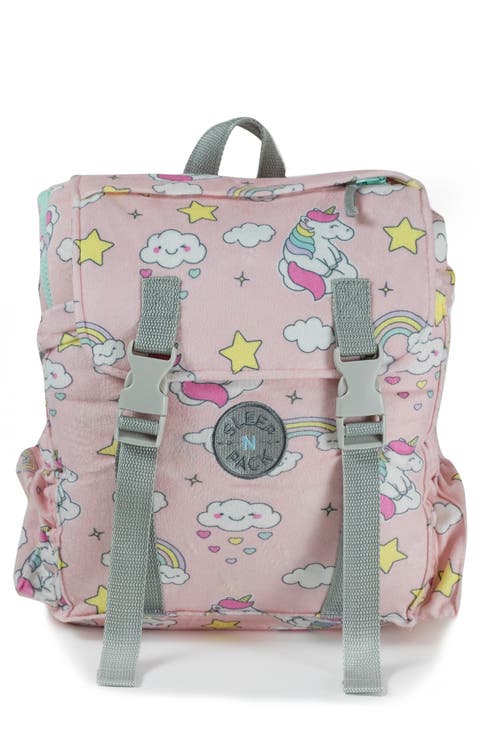 Kids' Sleep-n-Pack Unicorn Print Sleeping Bag Backpack