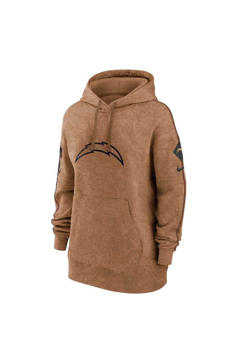 Nike Women's Nike Brown Los Angeles Chargers Salute To Service Pullover Hoodie, Alternate, color,