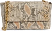 Vince Camuto Mylah Snake Embossed Leather Shoulder Bag