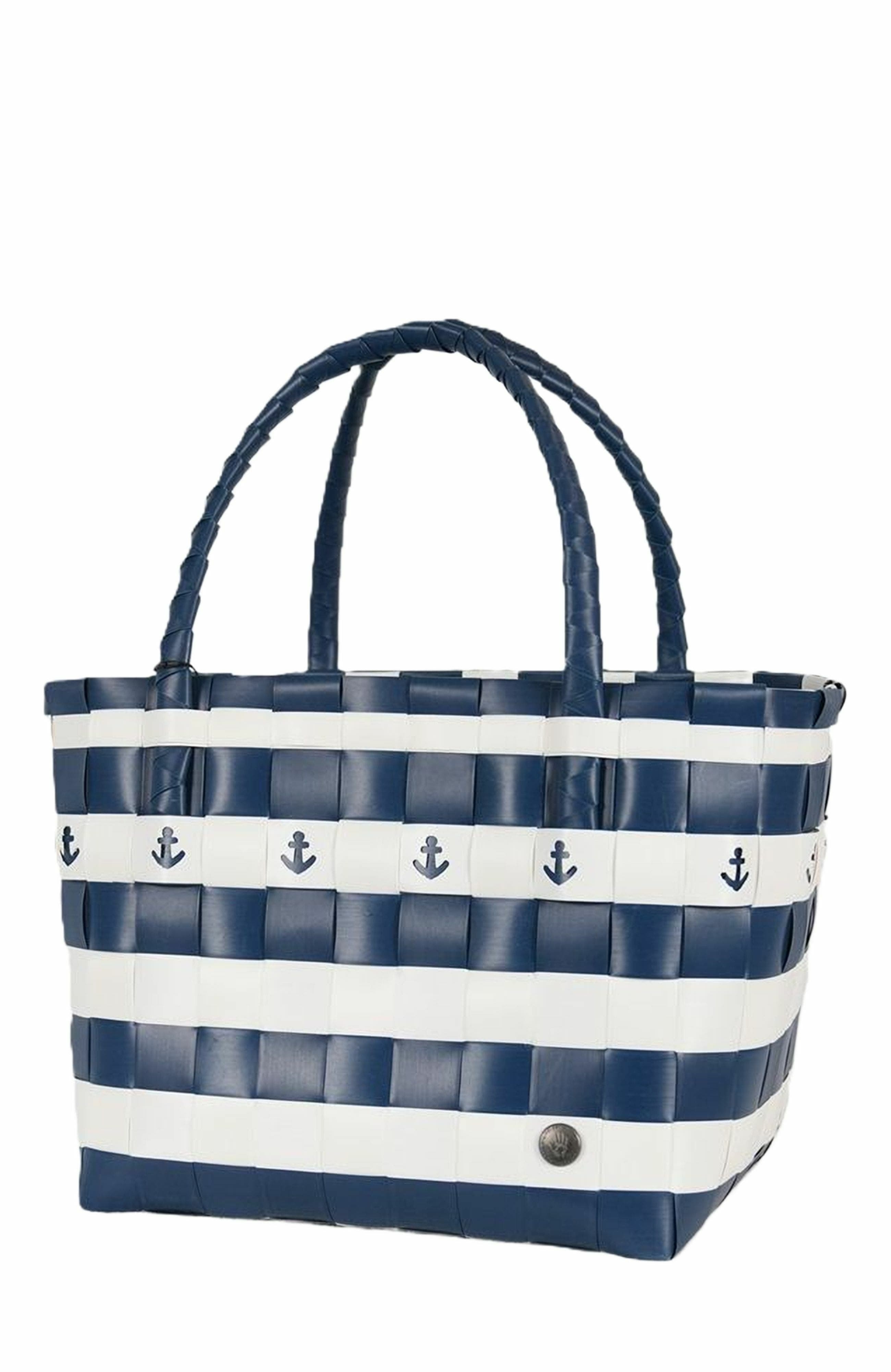 Handed By Paris Speciality Recycled Tote Bag, Main, color, Anchor