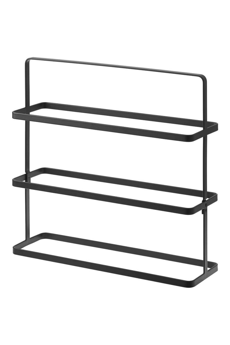 Steel Tower Shoe Rack, Main, color, BLACK