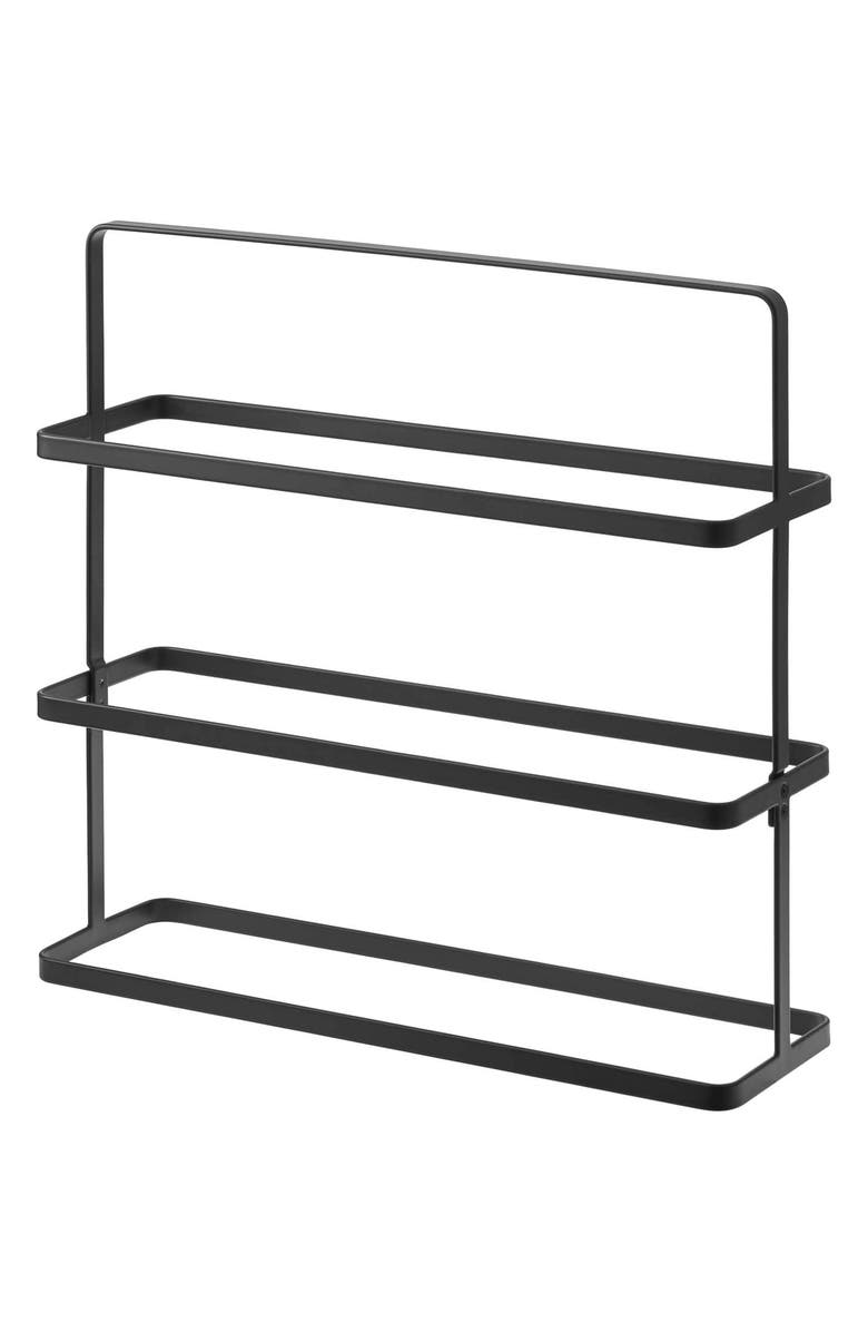 Yamazaki Steel Tower Shoe Rack, Main, color, Black