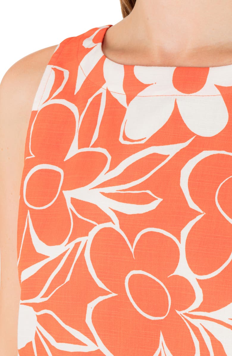 Hurley Daisy Floral Crop Tank, Alternate, color, Terracotta