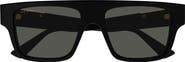 Gucci 53mm Rectangular Sunglasses
