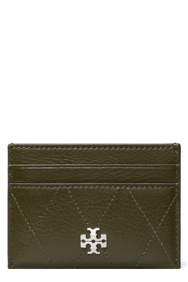 Charlie Quilted Leather Card Case, Main, color, LECCIO