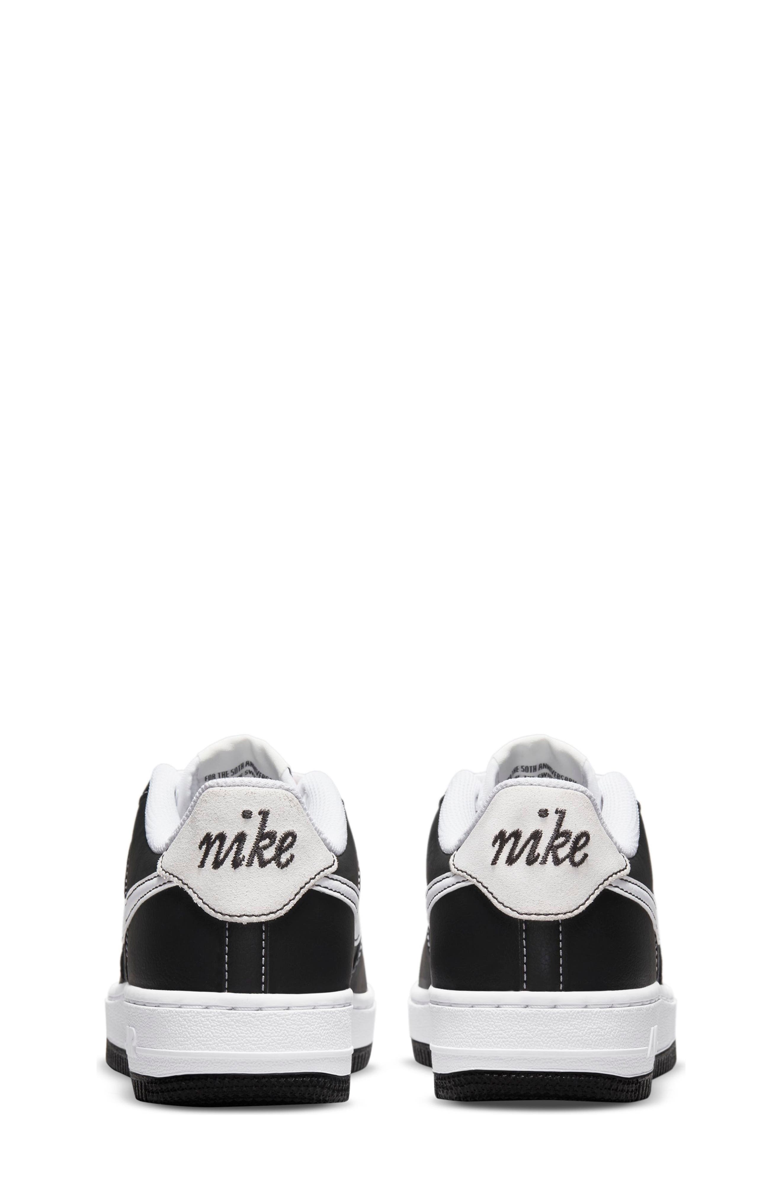 Air Force 1 Sneaker, Alternate, color, BLACK/ WHITE/ BLACK/ SAIL