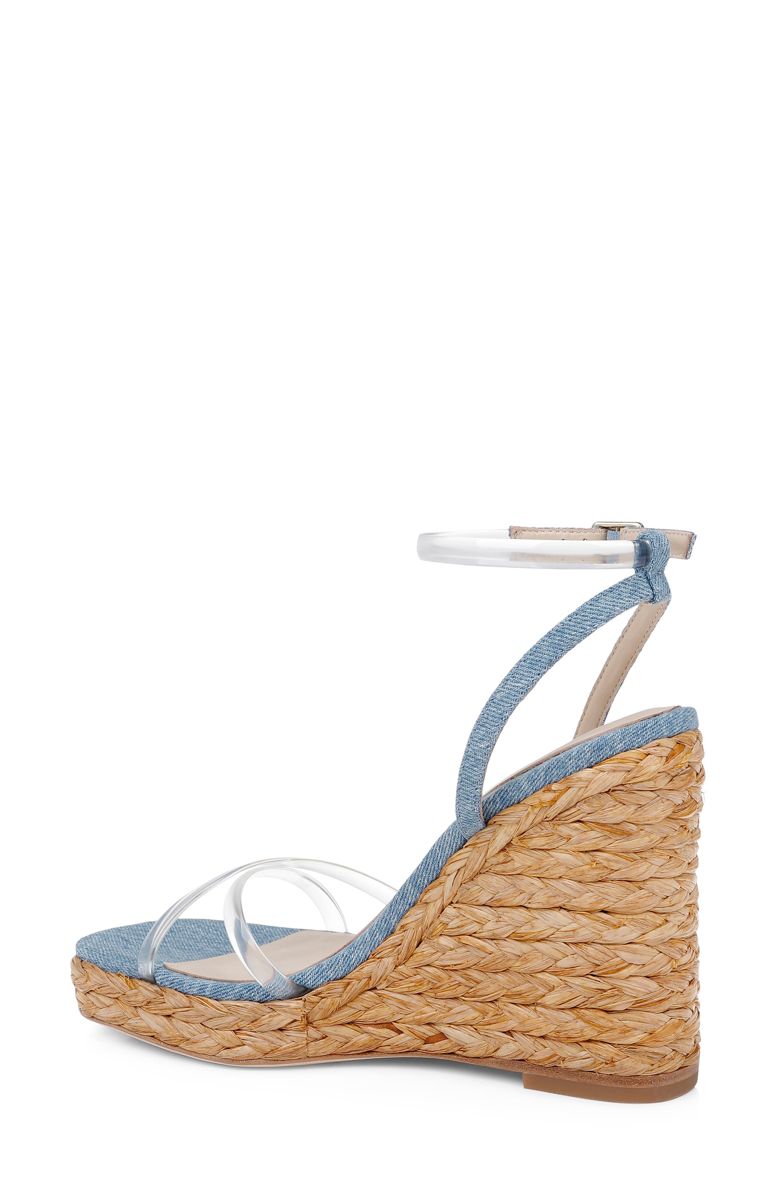 Malone Espadrille Ankle Strap Platform Wedge Sandal, Alternate, color, LIGHT BLUE