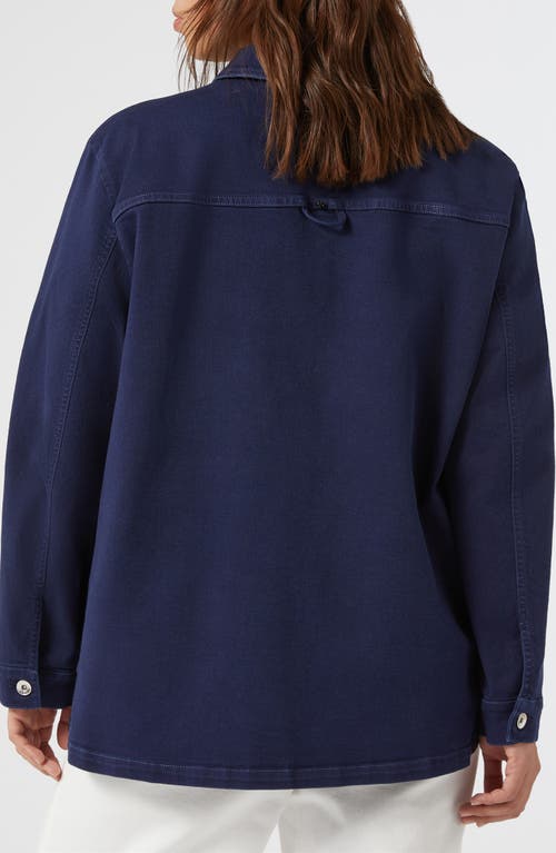 Shop Marina Rinaldi Jimco Denim Chore Jacket In China Blue
