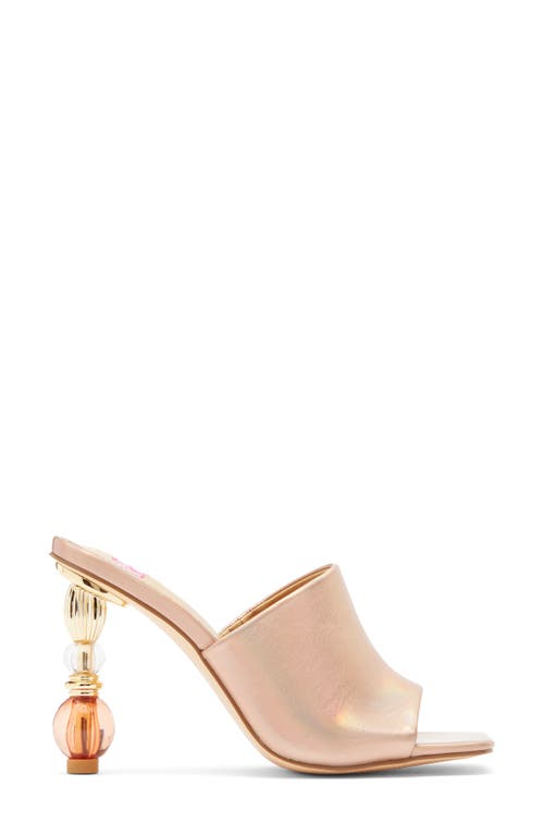Ashley Kahen Women's Fame Crystal Ball Heel Sandals In Rose Gold