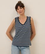 Pact Organic Cotton Softspun V-Neck Tank