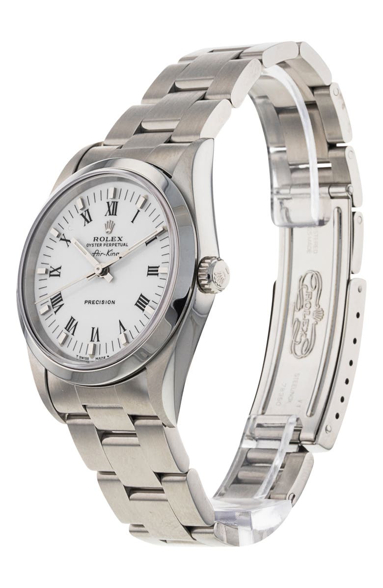 Watchfinder & Co. Rolex Preowned Air-King Bracelet Watch, 34mm, Alternate, color, 