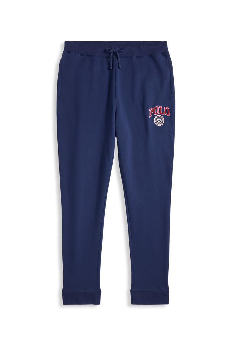 Big & Tall Varsity Graphic Joggers, Alternate, color, NEWPORT NAVY