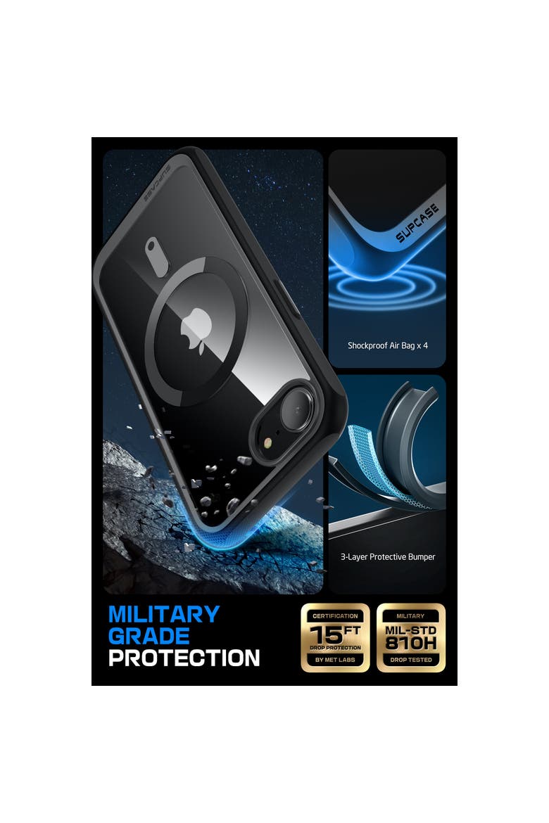 UB MAG Series iPhone 16e Clear Slim MagSafe Case, Alternate, color, Black - iPhone 16e