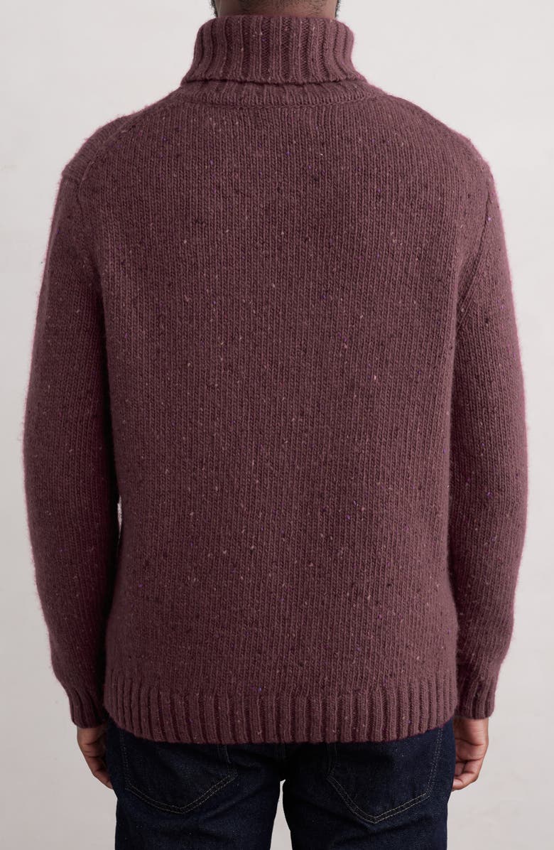 Seasalt Cornwall Foresting Turtleneck Wool Blend Sweater, Alternate, color, Merlot