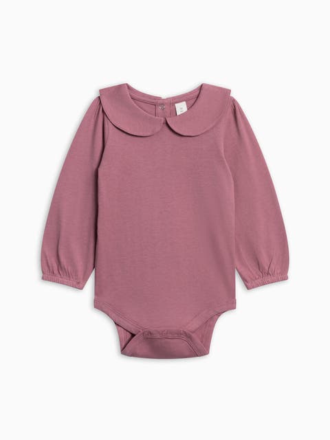 Organic Peggy Peter Pan Collared Bodysuit