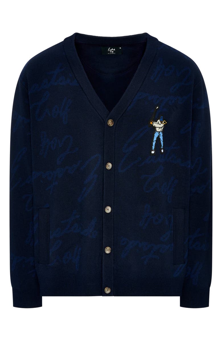 Eastside Golf Signature Cardigan, Main, color, Midnight Navy