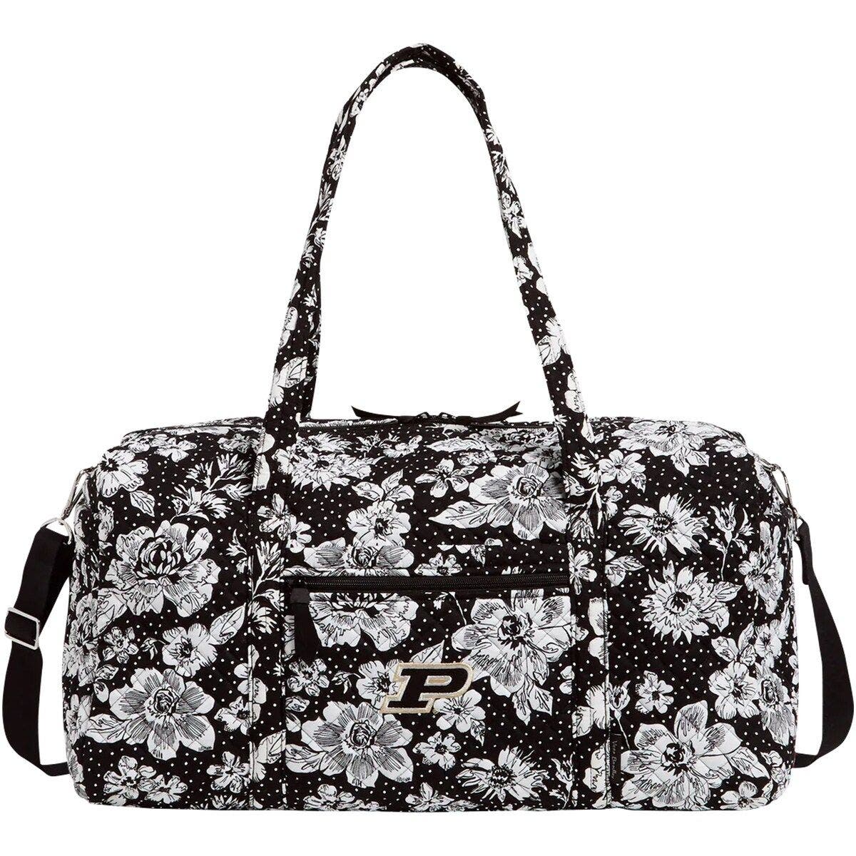VERA BRADLEY Purdue Boilermakers Rain Garden Large Travel Duffel Bag, Main, color, 