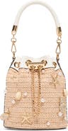 ALDO Sirenax Woven Raffia Bucket Bag