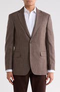 Brooks Brothers Houndstooth Check Wool & Cotton Sport Coat