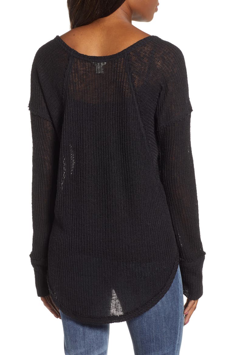 Seamed Open Top, Alternate, color, BLACK