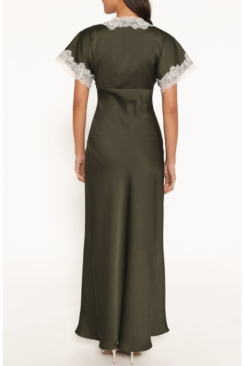 Elston Lace Trim Maxi Dress, Alternate, color, OLIVE