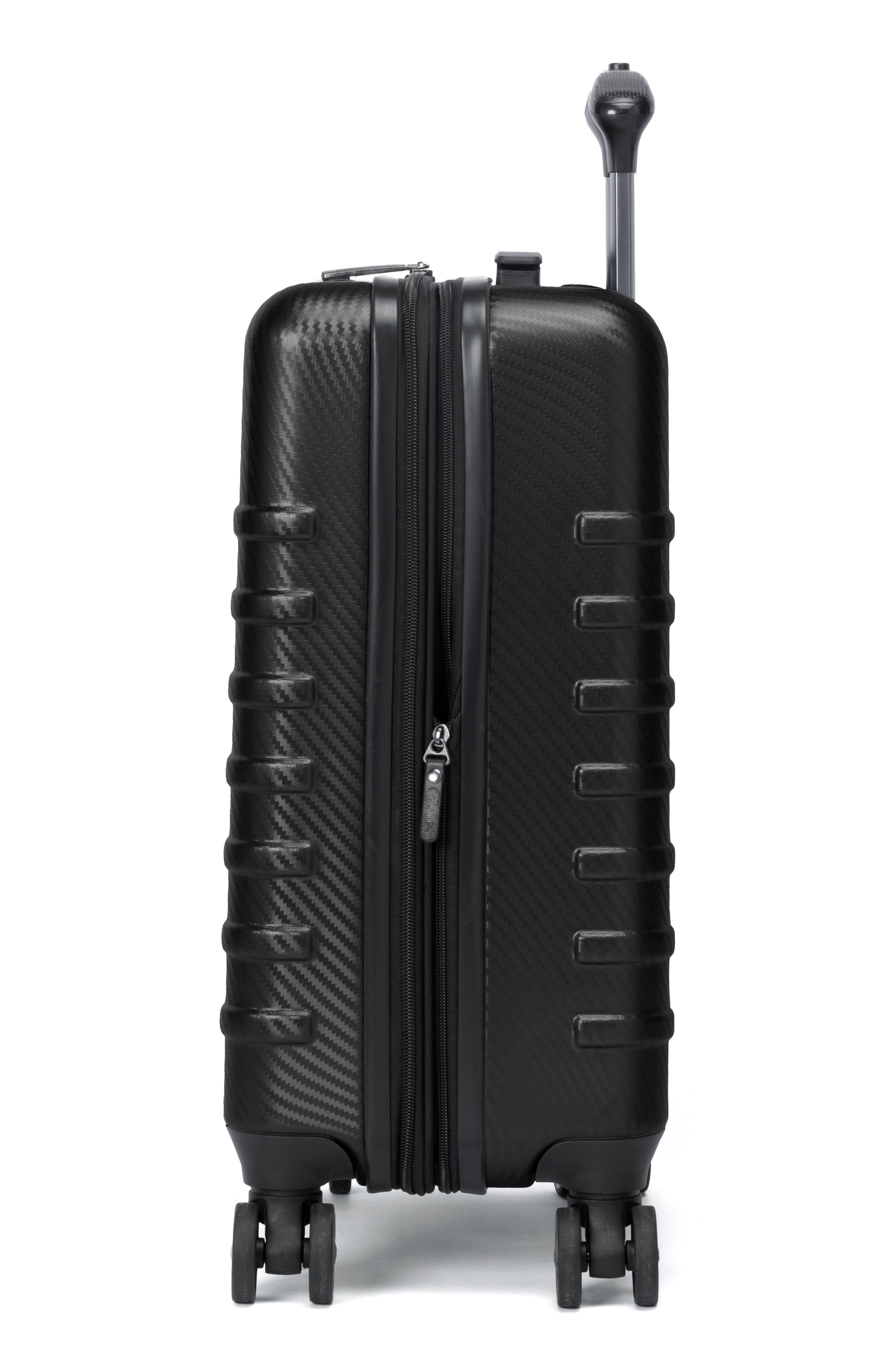 TRAVELPRO Rollmaster<sup>™</sup> Lite 2 20-Inch Expandable Carry-On Hardside Spinner Luggage, Alternate, color, Black Carbon Fiber