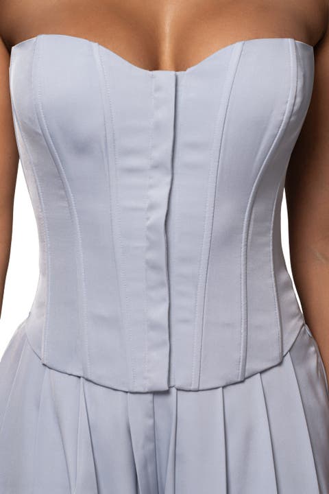Viv Satin Bustier Top