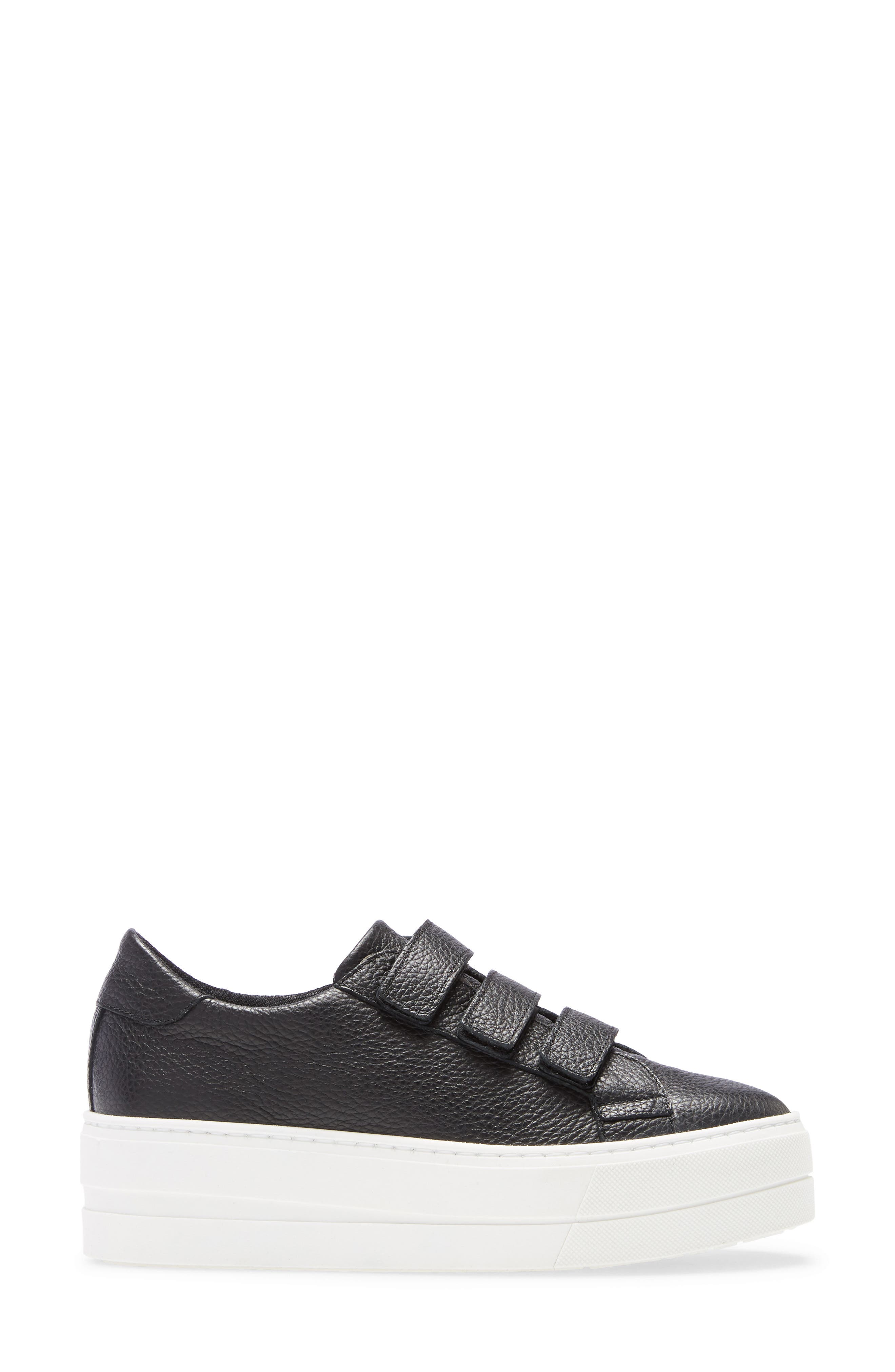 Magnus Platform Sneaker, Alternate, color, BLACK LEATHER