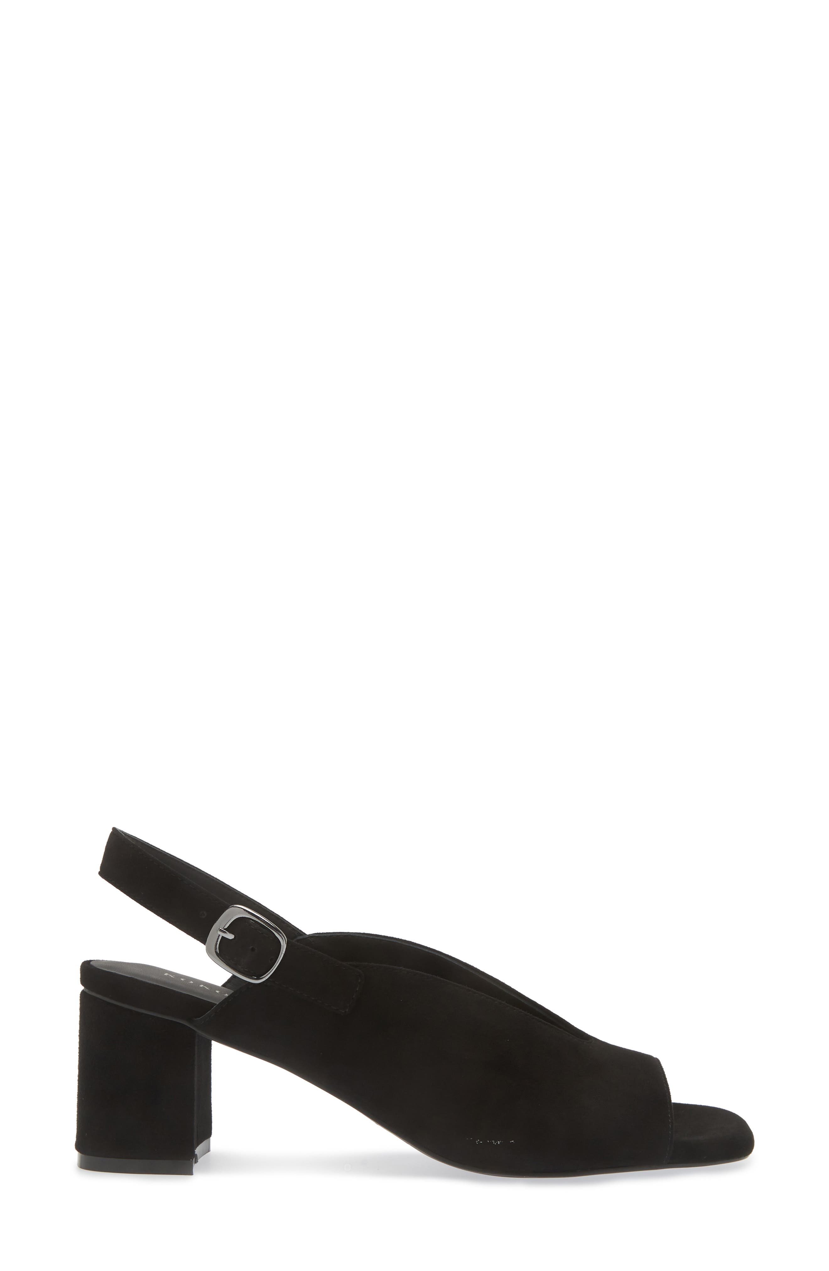 KOKO + PALENKI Polina Slingback Sandal, Alternate, color, Black Suede