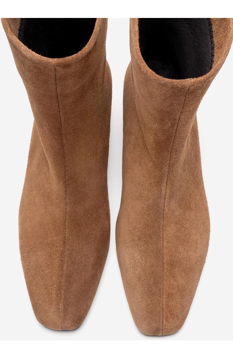 Forever & Always Shoes Nacho Leather Ankle Boot, Alternate, color, Cognac Suede