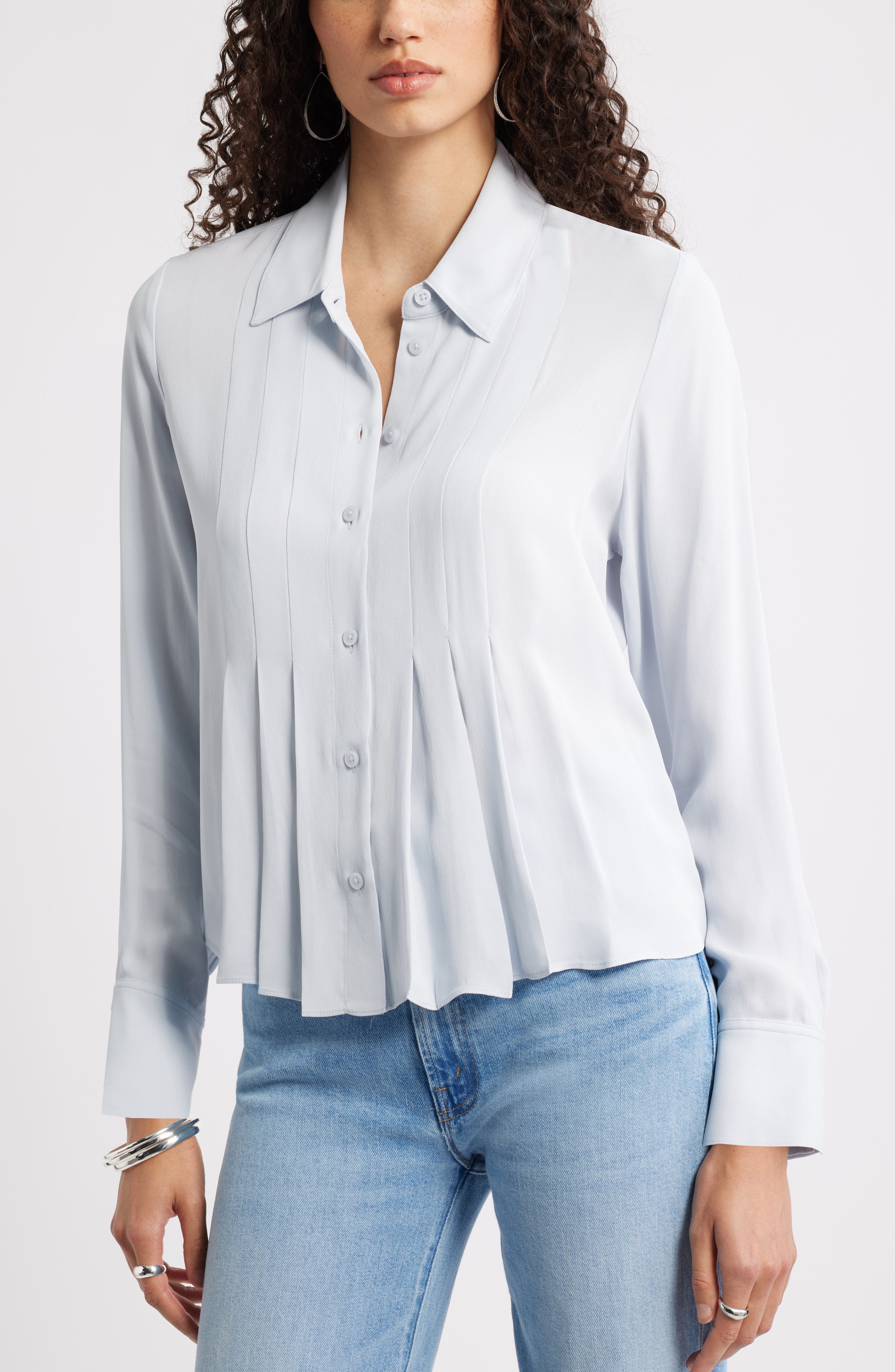 Tux Pleated Button-Up Shirt - image 3