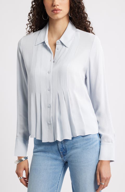 Tux Pleated Button-Up Shirt