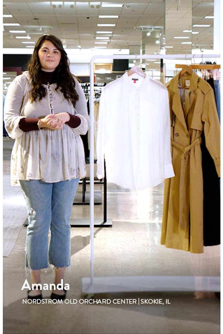 Oversize Long Sleeve Gauze Button-Up Shirt video