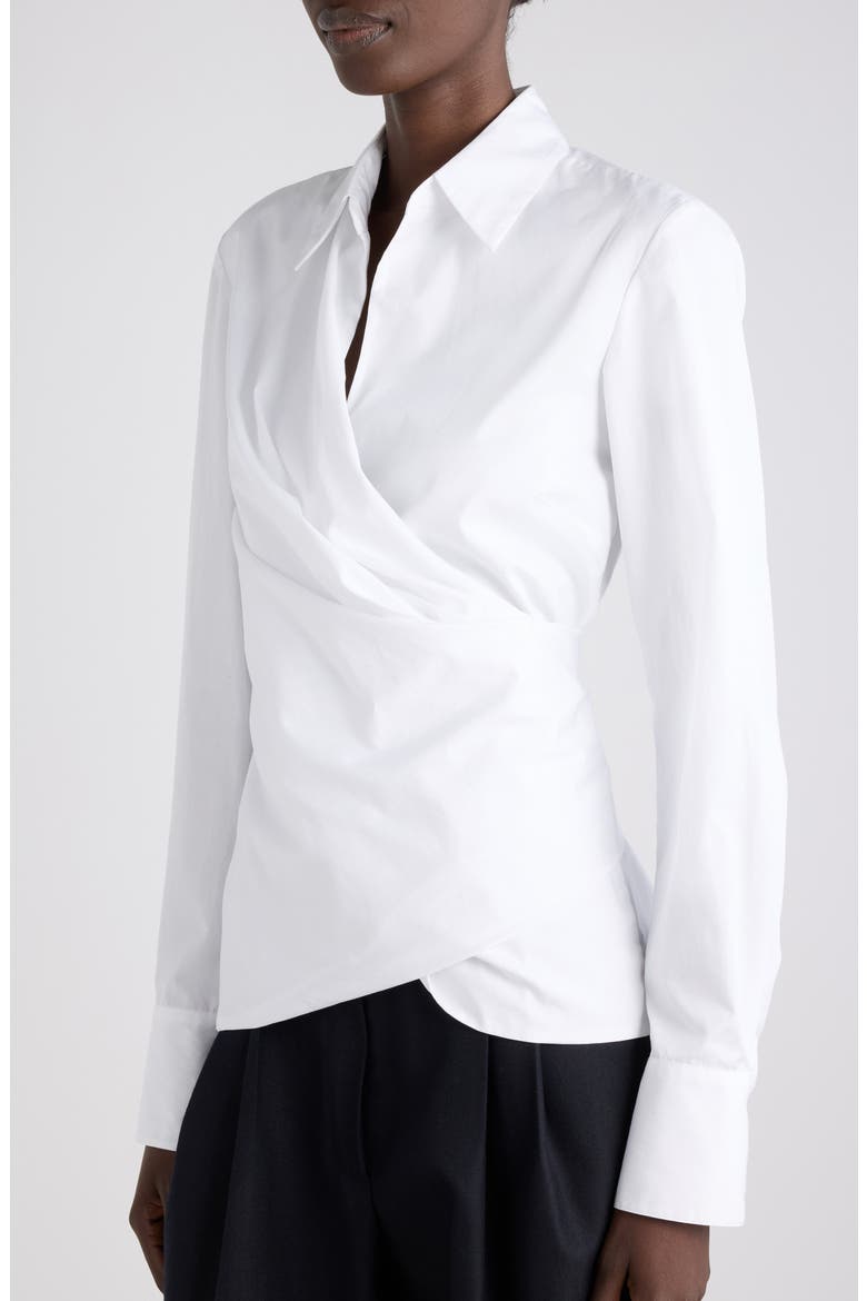 Cadea Long Sleeve Cotton Shirt, Alternate, color, HAY