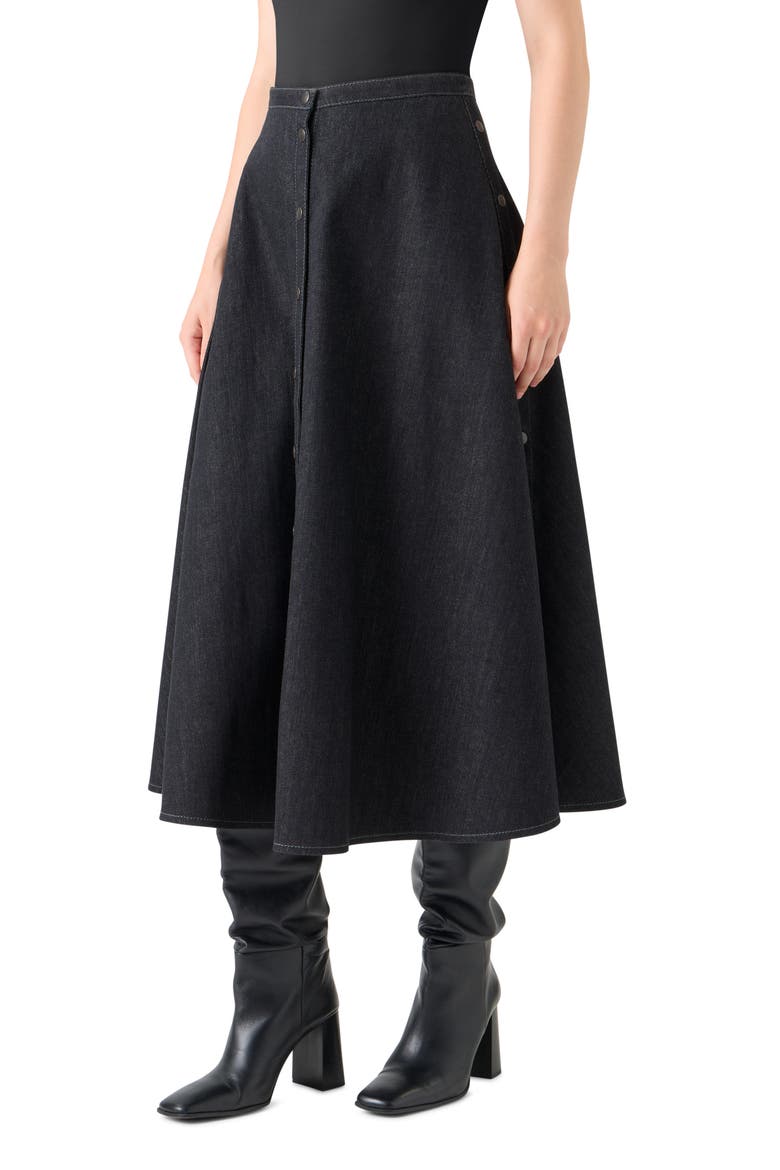 Stretch Denim A-Line Skirt (Women) | Nordstrom