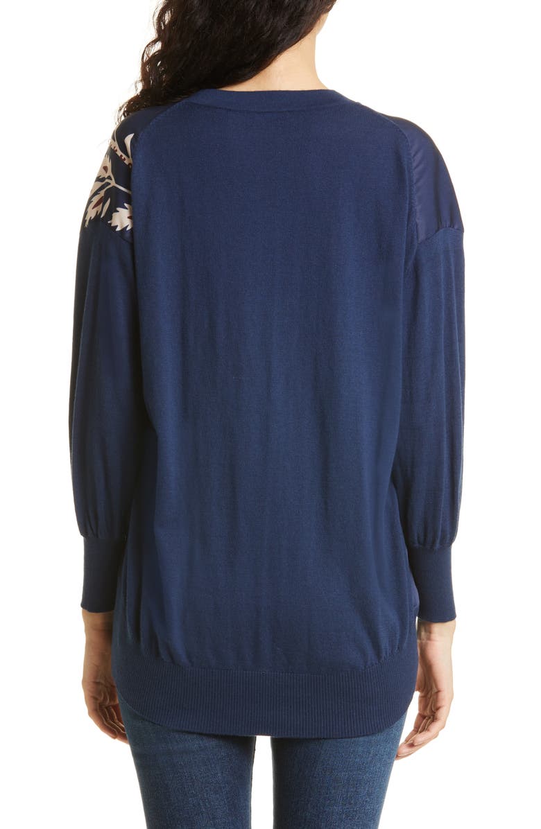 Ted Baker London Women's Naincy Print Cardigan, Alternate, color,