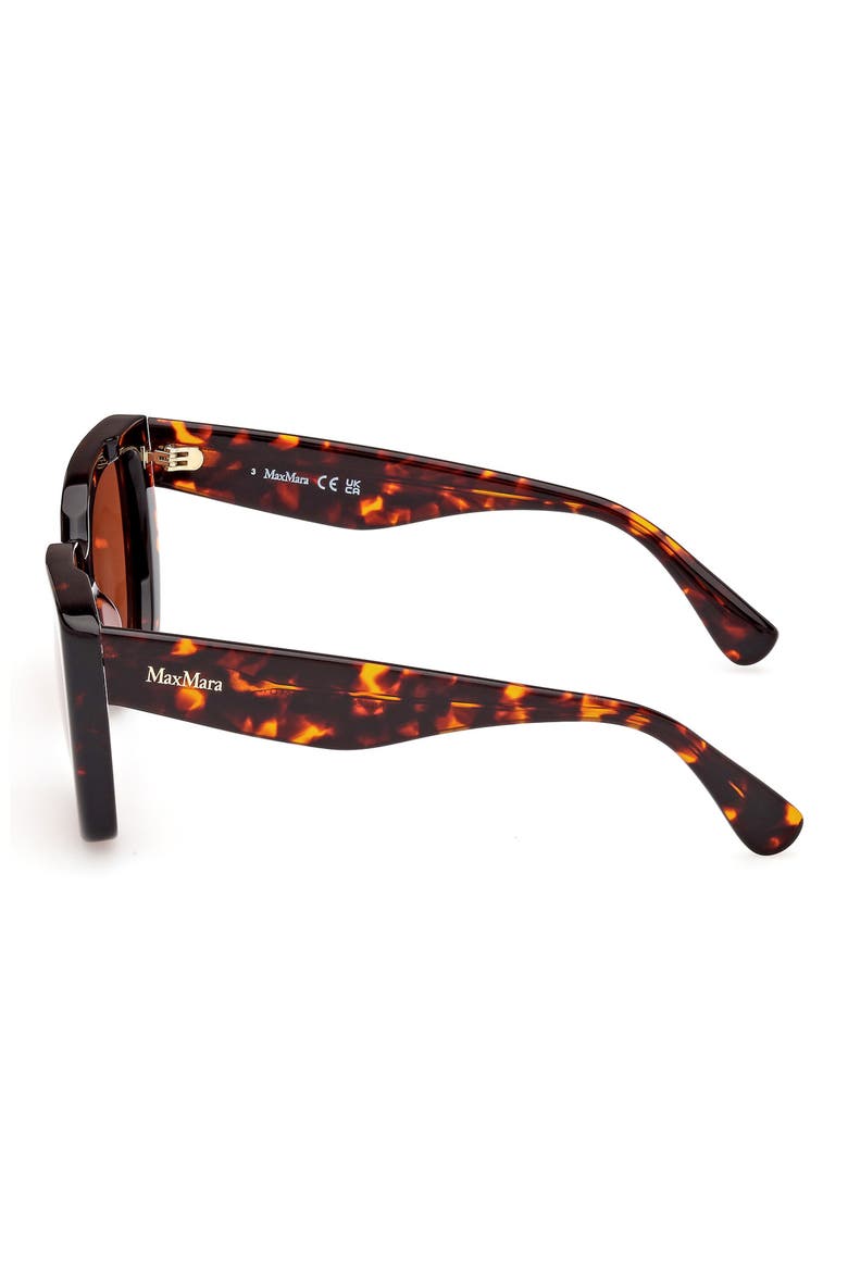 Glimpse4 54mm Polarized Cat Eye Sunglasses, Alternate, color, DARK HAVANA / BROWN