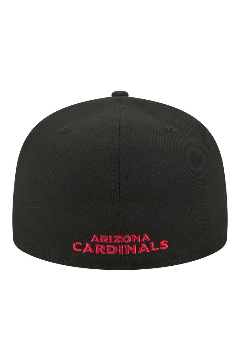 Men's New Era Black Arizona Cardinals 59FIFTY Fitted Hat, Alternate, color, Black