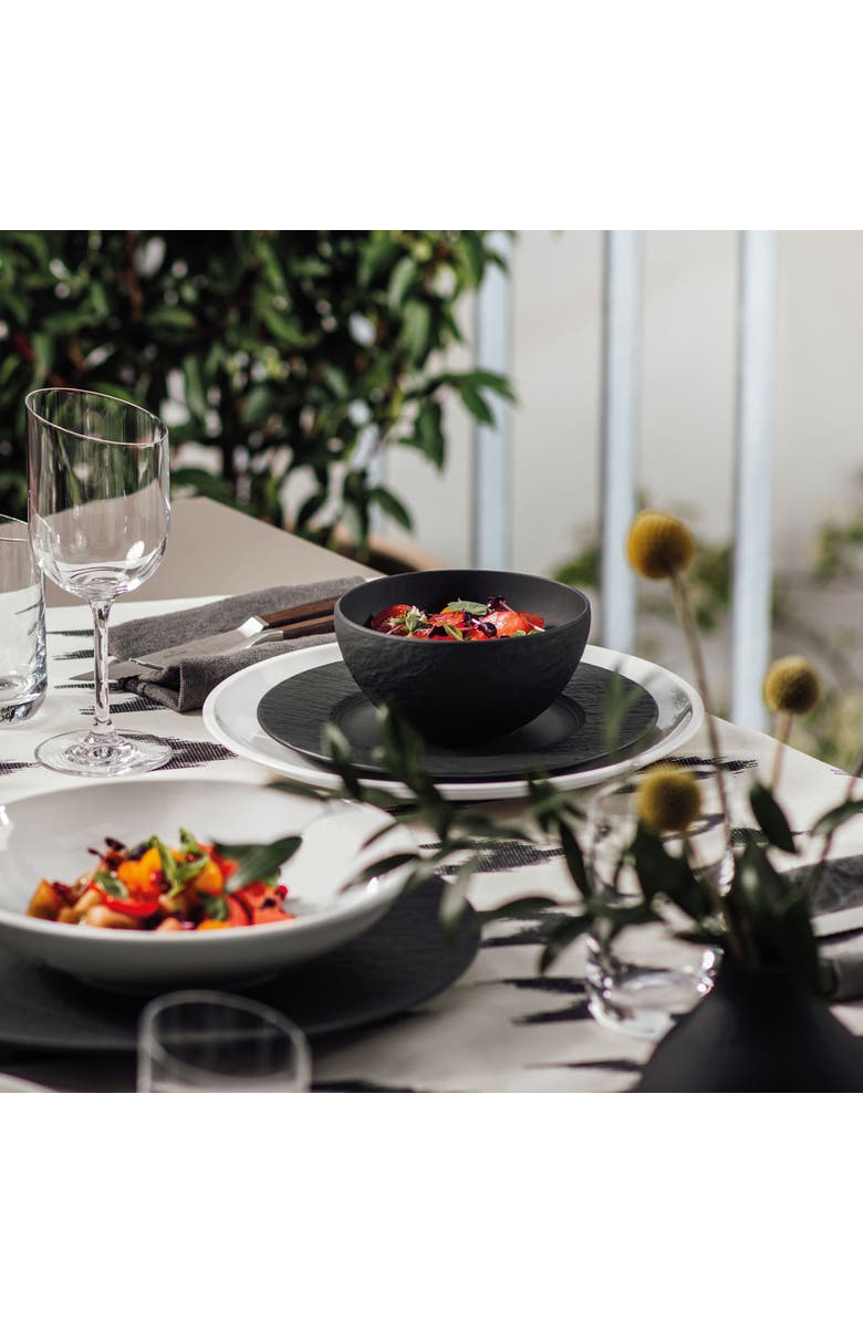 Villeroy & Boch Manufacture Rock Rice Bowl, Alternate, color, Black