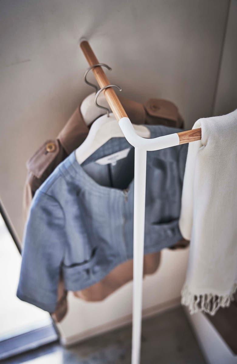 Yamazaki Leaning Corner Coat Hanger, Alternate, color,