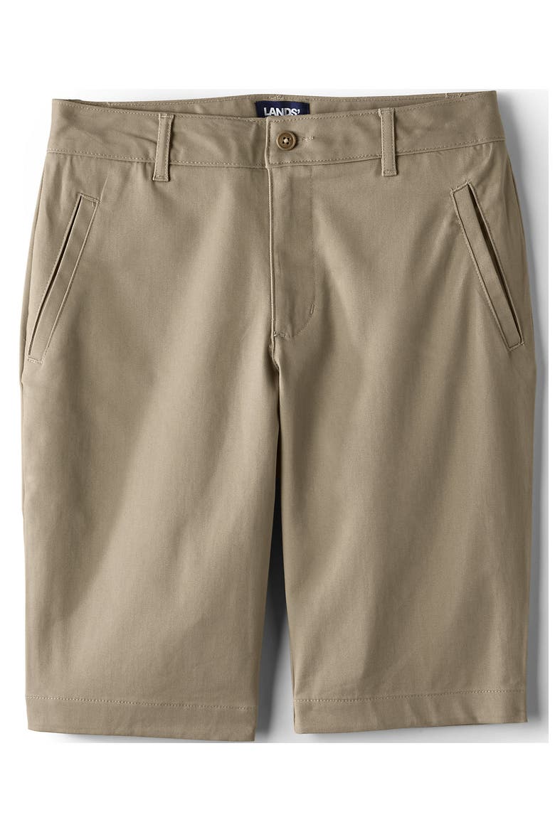 School Uniform Young  Stretch Chino Bermuda Shorts, Alternate, color, Khaki