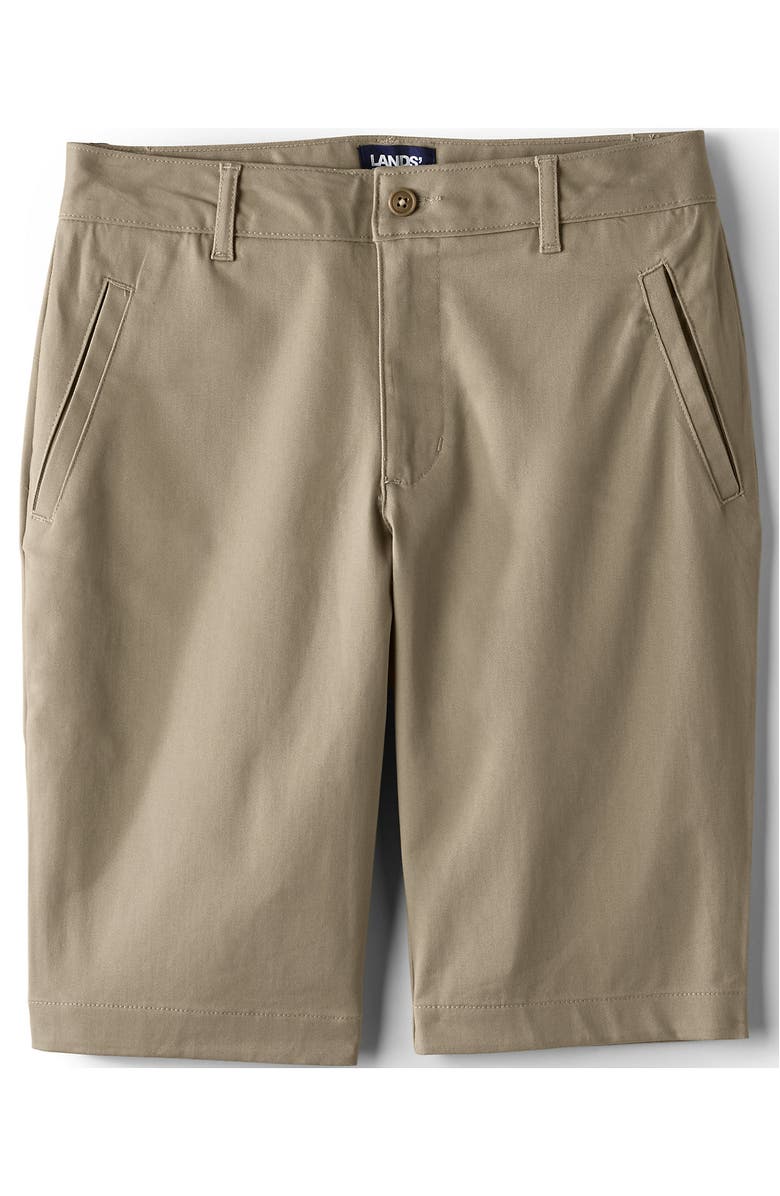 Lands
 End School Uniform Young  Stretch Chino Bermuda Shorts, Alternate, color, Khaki