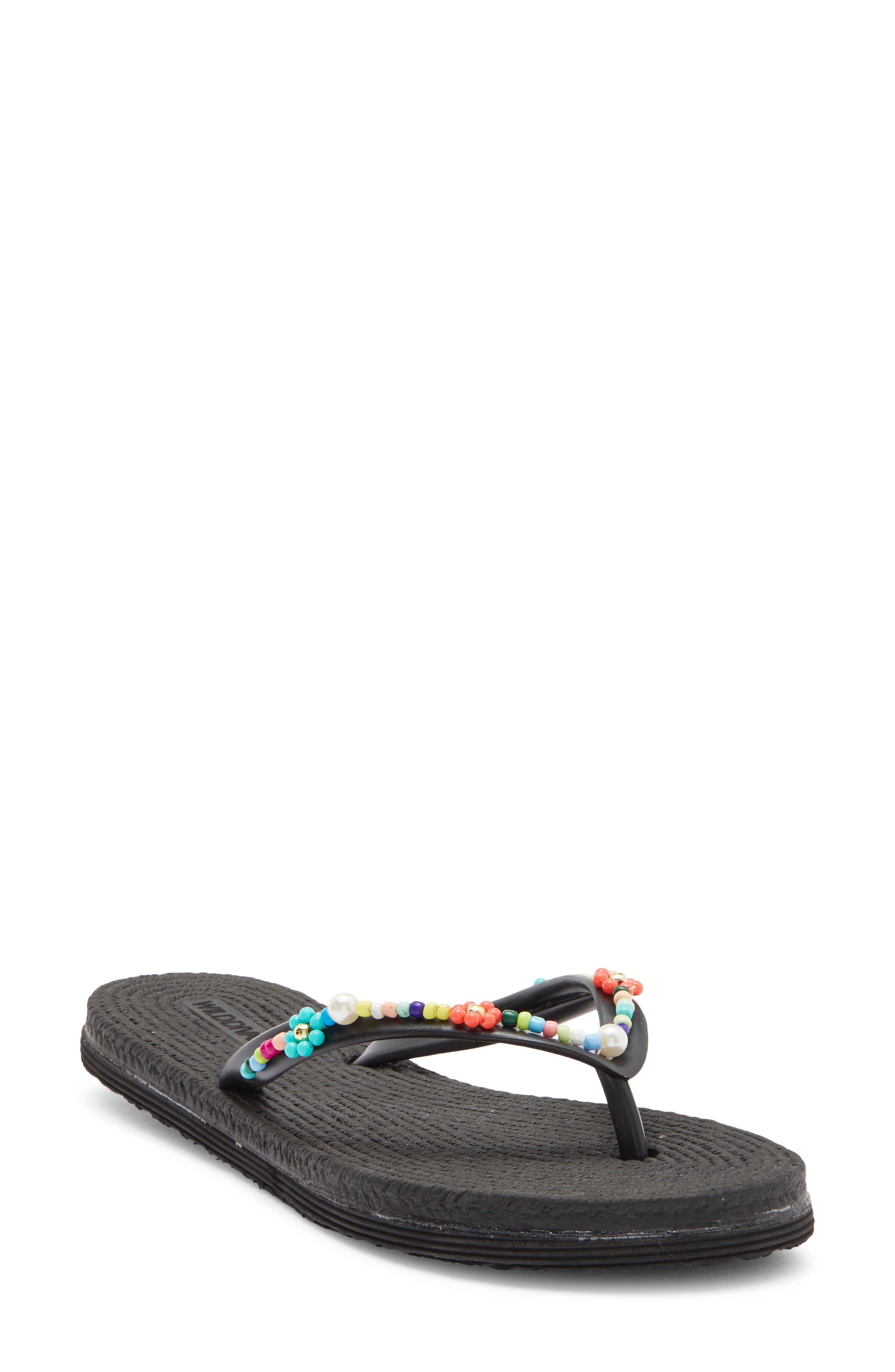 July Flip Flop, Main, color, BLACK