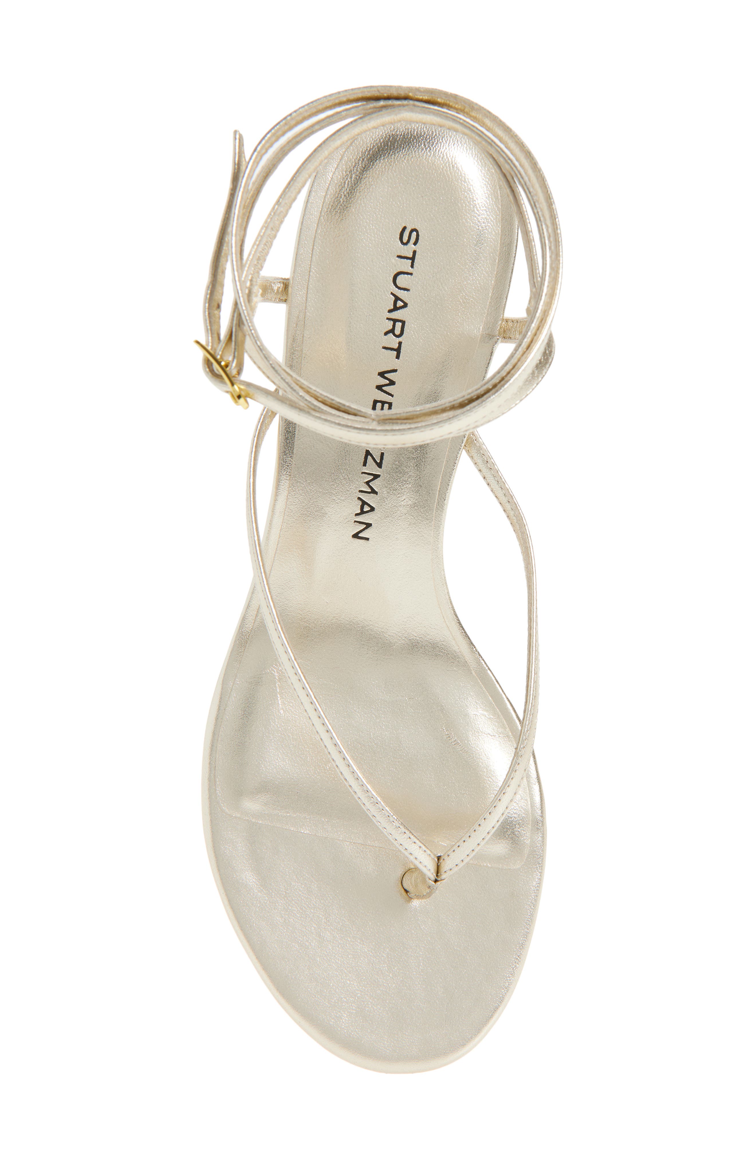 Stuart Weitzman Cabo II Sandal, Alternate, color, Light Gold