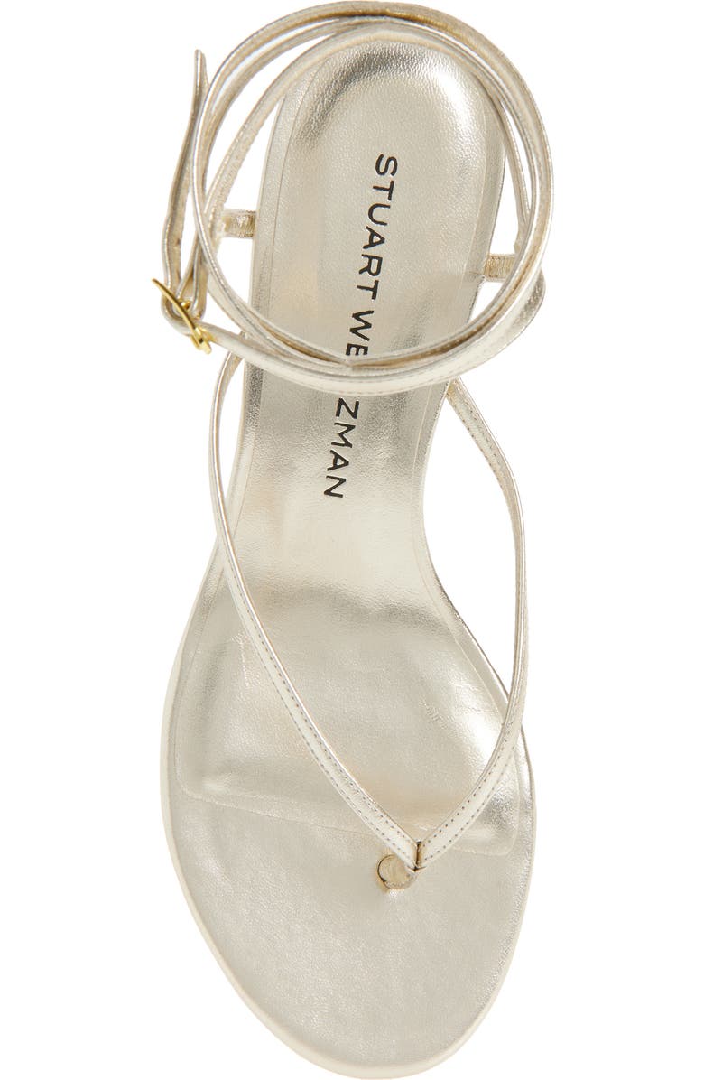 Stuart Weitzman Cabo II Sandal, Alternate, color, Light Gold